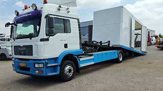 شاحنة نقل السيارات MAN TGM 12.280 4x2 Sleeper Cab Euro4 (6CIL) - Falkom FAS6000 Enclose | صورة 4 - Autoline