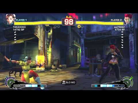 Haitani [Viper] vs TAKAHOKO [Chun] SSF4 Japanese Online Ranked Matches - TRUE-HD