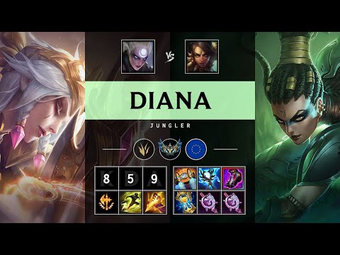 Diana Jungle vs Nidalee - EUW Challenger Patch 25.15