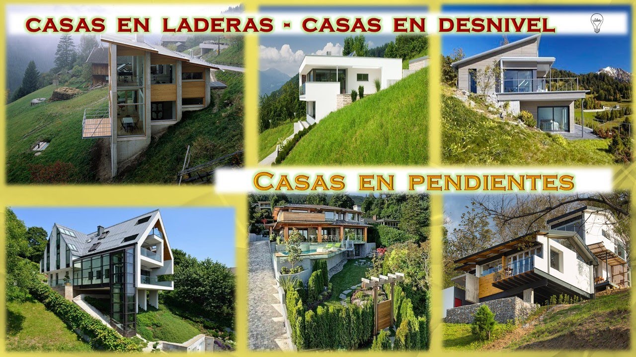 Casas en laderas 🏠 🏡 Casas con terreno inclinado ⛰