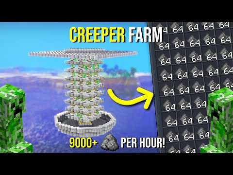Minecraft's BEST CREEPER FARM 1.21 - NEW - 9000+ PER HOUR!