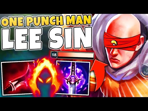 ONE PUNCH MAN LEE SIN! DARK HARVEST + FULL LETHALITY = DEAD ENEMIES - League of Legends