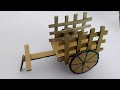 How To Make Bullock Cart Craft DIY At Home Bullock Cart