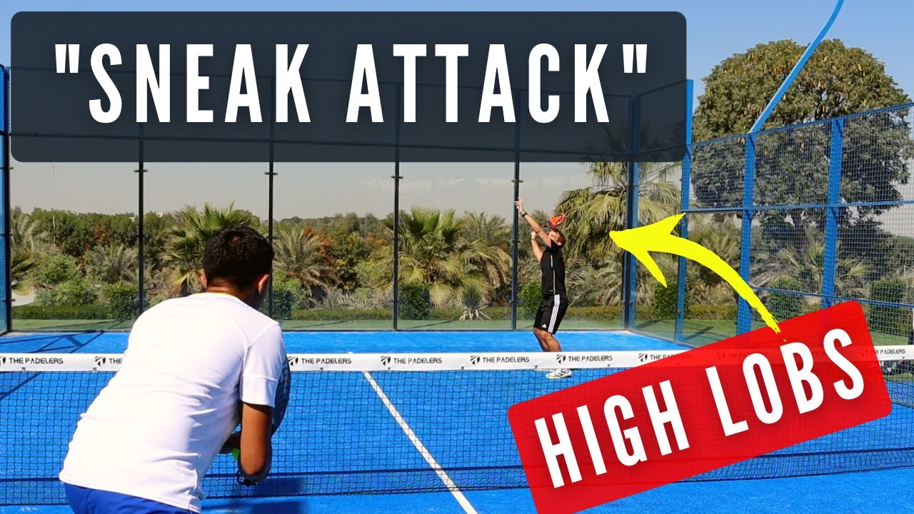High lob technique to reach the net