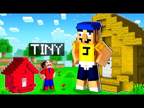 Jeffy's TINY vs GIANT Minecraft House Battle!