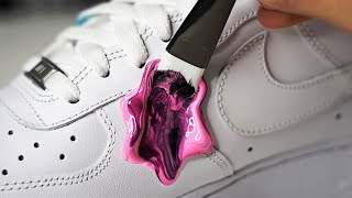 Custom AIR FORCE 1 !! 👟 🎨 ( SatIsFYInG ) + Q&A lol