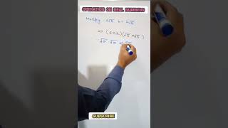 OPERATION ON REAL NUMBERS #maths #short #easy #tutorial