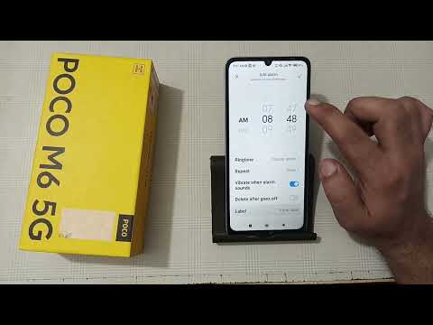 Cómo configurar la alarma en Poco M6, cómo configurar la alarma