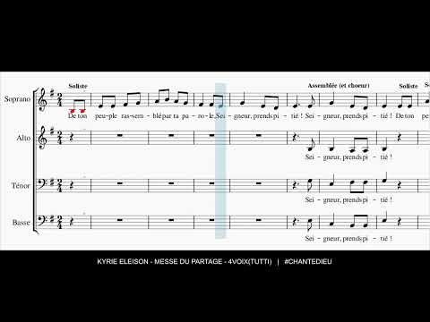 Kyrie eleison - Messe du Partage - 4Voix(Tutti)