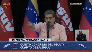 Maduro en el Quinto Congreso del PSUV, 4 de noviembre de 2025 (completo)