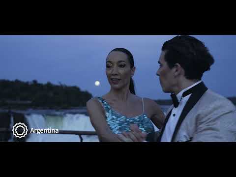 “Agualuna", tango de luna llena en las Cataratas.