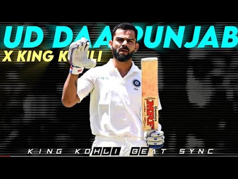 VIRAT KOHLI X UD DAA PUNJAB ||King Kohli beat sync edit