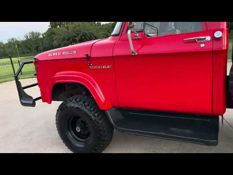 ‘63 Dodge Power Wagon w300 4x4, cold A/C, located in Mansfield Texas.