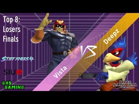 Stiff Knees 4 - Vista (Captain Falcon) vs. Deepz (Falco) - SSBM - Top 8 - Losers Finals - Bo5
