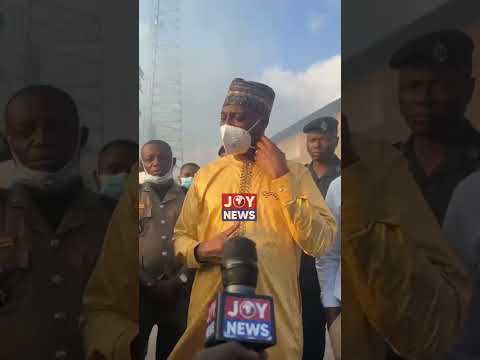 Avenor Industrial Area fire: Muntaka Mubarak commends Fire Service for tackling blaze