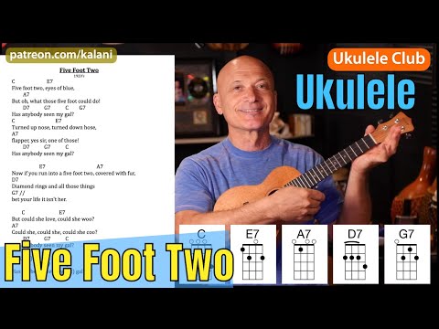 Five Foot Two - Ukulele Song Tutorial // V7 Chords