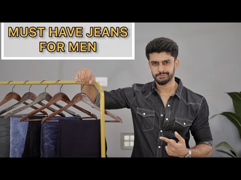 Plain men fit jeans, black