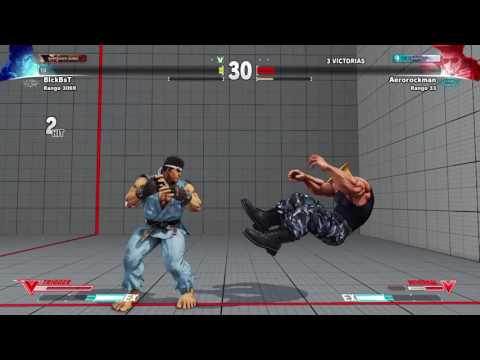 Street fighter v | Aerorockman ragequitter | Rematch