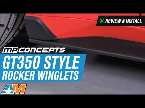 2015-2017 Mustang GT, EcoBoost, V6 MP Concepts GT350 Style Rocker Winglets Review & Install
