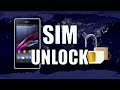 How To SIM Carrier Unlock Sony Xperia Z1 ...