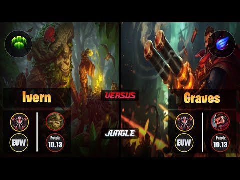 GrandMaster IVERN [Guardian] (Jungle) VS  GRAVES - Grandmaster EUW Patch 10.13
