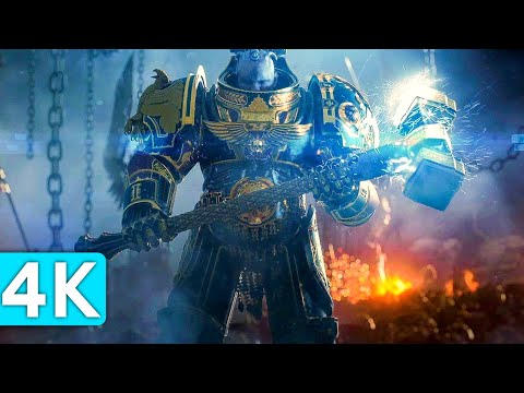 WARHAMMER 40K Inquisitor Destroys Everyone Scene 4K UHD - Space Marine Destroys Forces Of Nurgle