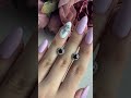 Серебряные серьги с гранатом 1.646ct