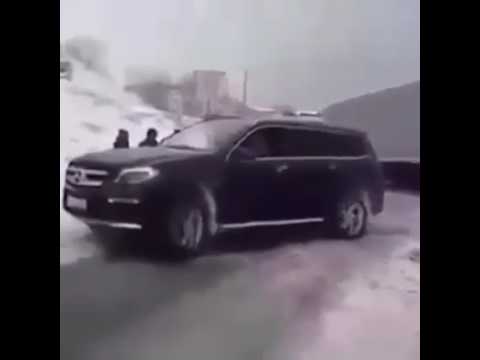 Thumbnail for A Mercedes passenger car drag a huge truck in a very hard circumstances. by Mercedes p, Mercedes-Benz, Car, Vehicle, Truck, Luxury vehicle