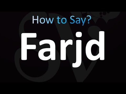 How to Pronounce Farjd (correctly!)