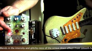 Video thumbnail for Fuzzhugger (fx): Phantom Arcade Octave Fuzz (DiPinto Galaxie to HIWATT SA212) by Brett Kingman
