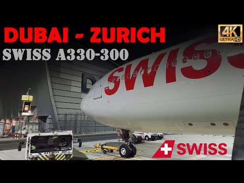 Swiss Air Airbus A330-300 Dubai to Zurich