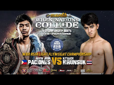 AJ Paciones VS Kitidech Hirunsuk | WBA Asia Light Flyweight Championship | Dec 28, 2023