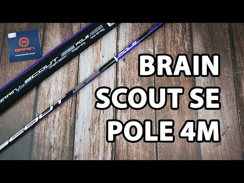 Махове вудилище Brain Scout SE Pole 4m, тест 20-40g (телескопічне, без кілець, з конектором) + чохол