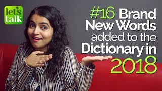 16 Brand New Words added to the Dictionary in the New Year (2018) – Free English Lessons