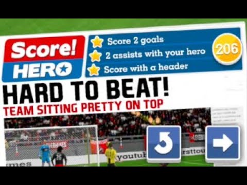 Score Hero Level 206 (3 Stars) Walkthrough - Borussia Dortmund vs Bayern Leverkusen
