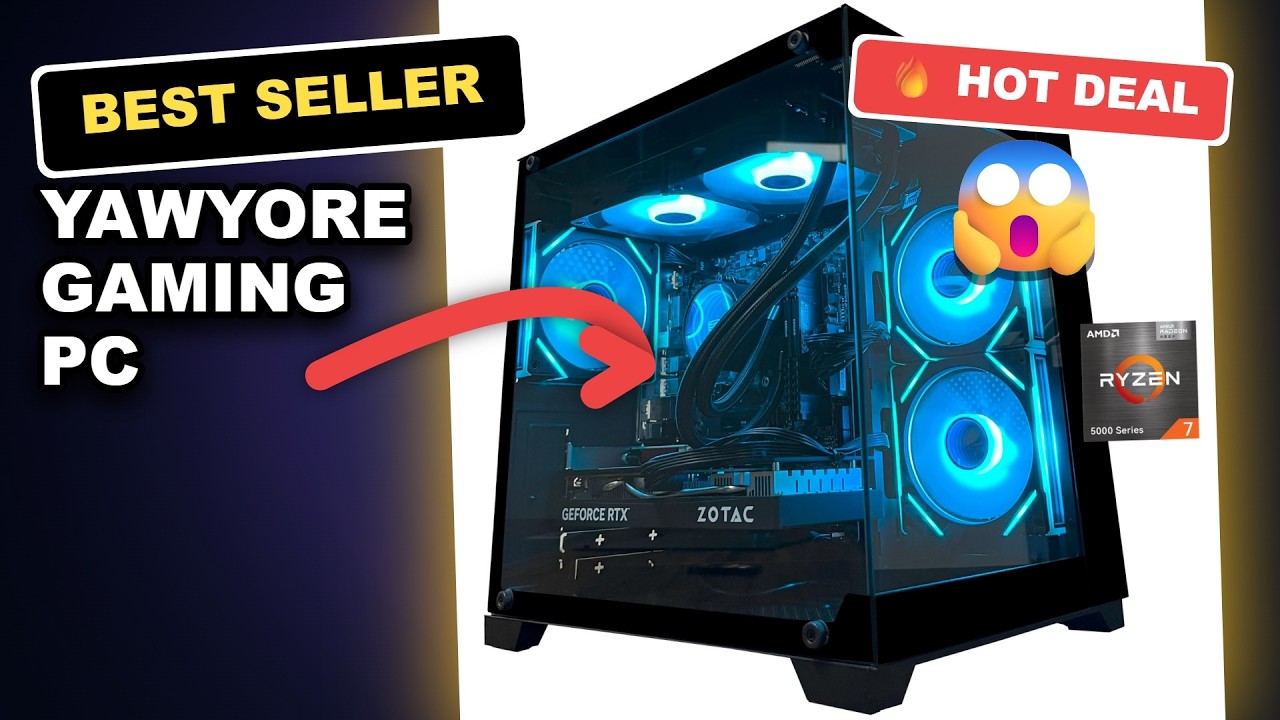 YAWYORE Gaming PC Review: AMD Ryzen 7 5700X + RTX 5060 Tested for Performance review video