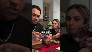 his wife opened a Pokémon pack, and this happened  #pokemon #pokemoncards #pokemontcg