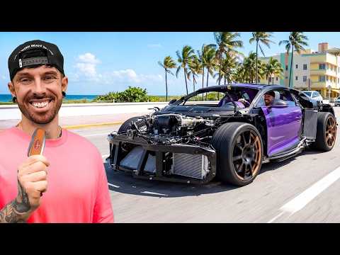 INTENTANDO CONDUCIR EL BUGATTI CHIRON DESTROZADO POR PRIMERA VEZ