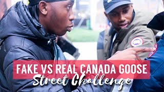 FAKE VS REAL CANADA GOOSE JACKET STREET CHALLENGE EP.04