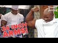 This Former White House Chef Has 24 Inch Biceps! Does 2,222 Push-Ups Per Day!