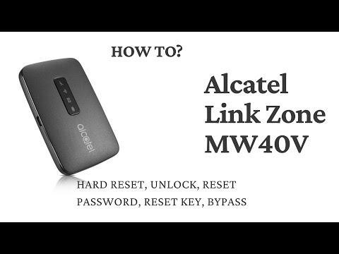 How to Reset Forgotten WiFi Router Password Alcatel Link Zone MW40V HARD RESET RESTART BYPASS