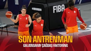 🔴 Galatasaray Çağdaş Faktoring - Casademont Zaragoza maçı öncesi son hazırlıklar