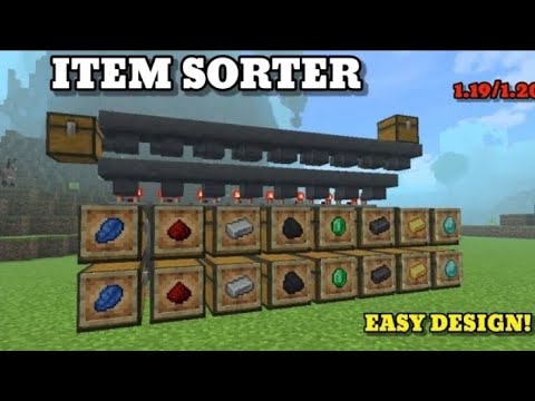 Minecraft EASY Automatic Sorting System 1.20 Tutorial - Auto sorter