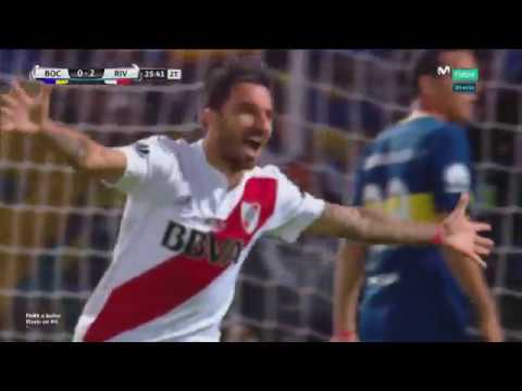 Gol de Nacho Scocco • River 2 - Boca 0 • Supercopa Argentina