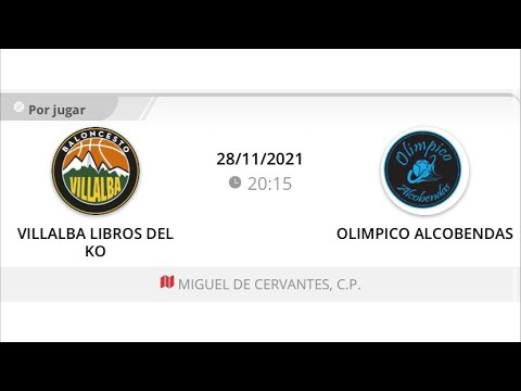 1ª Autonómica fem VILLALBA LIBROS DEL KO - OLÍMPICO ALCOBENDAS