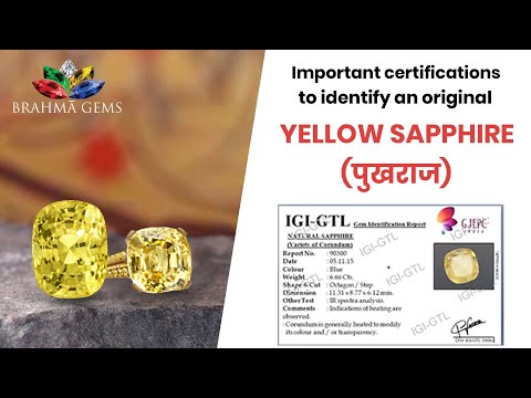Importance of Lab Certifications You Need to Consider Before Buying A Natural Yellow Sapphire