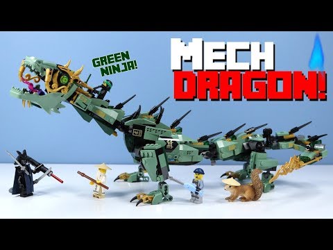 LEGO The Ninjago Movie Green Ninja Mech Dragon Speed Build Review 70612