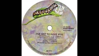 Carly Simon - I Got To Have You
