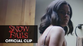 Snow Falls (2023 Movie) Official Clip 'You're Scaring Me' – Victoria Moroles, James Gaisford