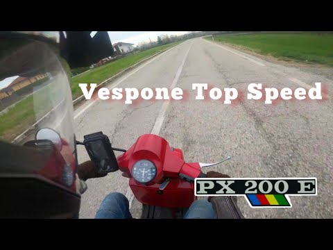 Vespa PX 200 Top Speed test - Il Vespone